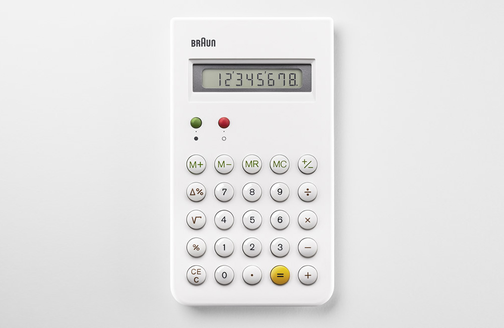 BRAUN-ET66-WHITE-Calculator-Taschenrechner