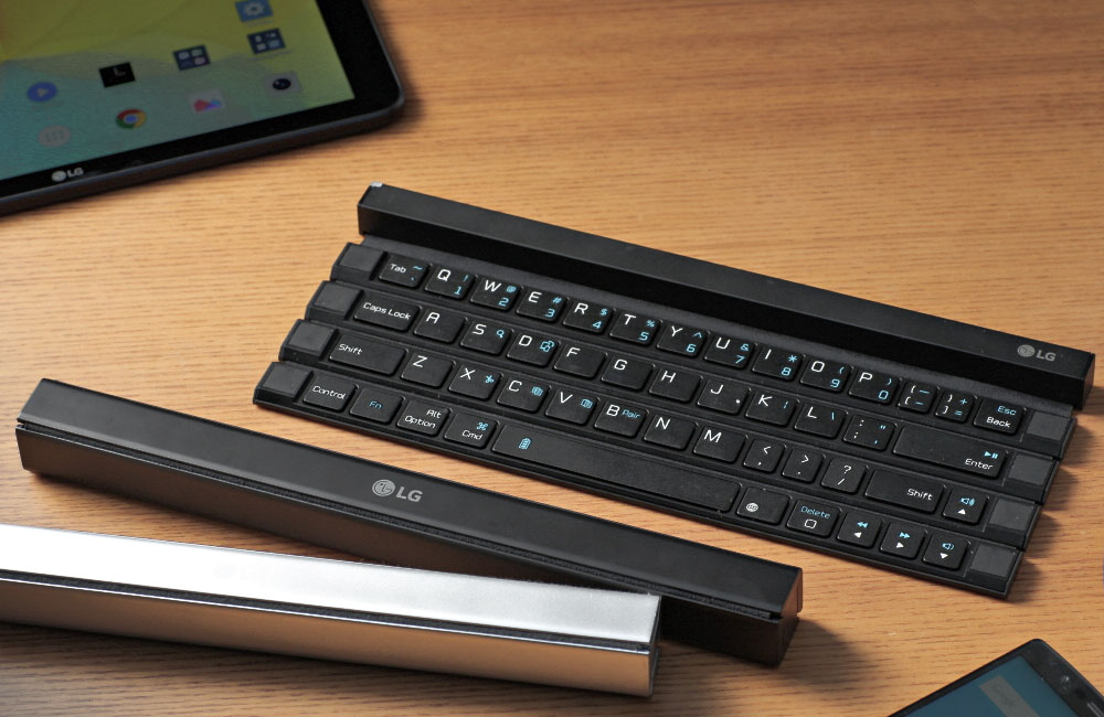 LG-Rolly-Keyboard-Bluetooth-Tastatur-Zusammenrollen-Zusammen-Rollbar-Einrollen-Einrollbar-1