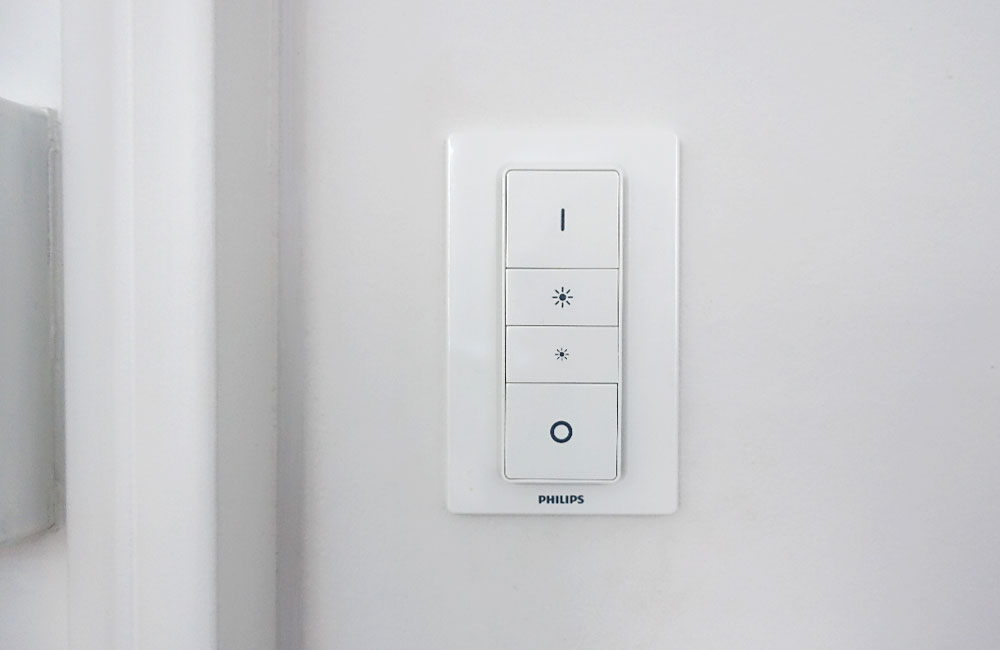 Smart-Home-Beleuchtung-Alltag-Hue-Dimmer-Front